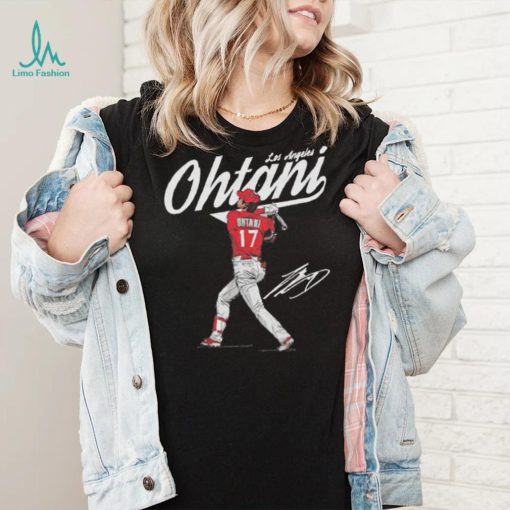 Shohei Ohtani Los Angeles Angels Score signature shirt