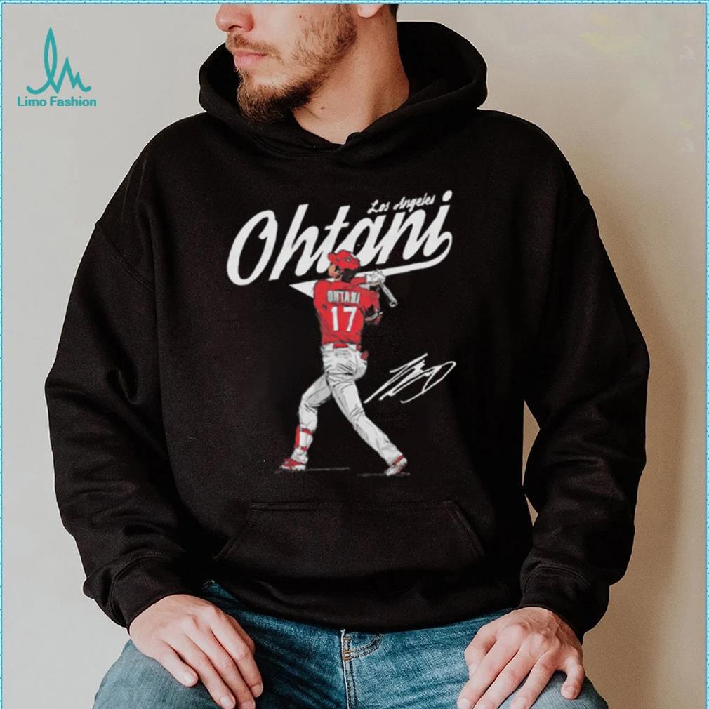 Shohei Ohtani Los Angeles Angels Score signature shirt Shohei Ohtani Los Angeles Angels Score signature shirt
