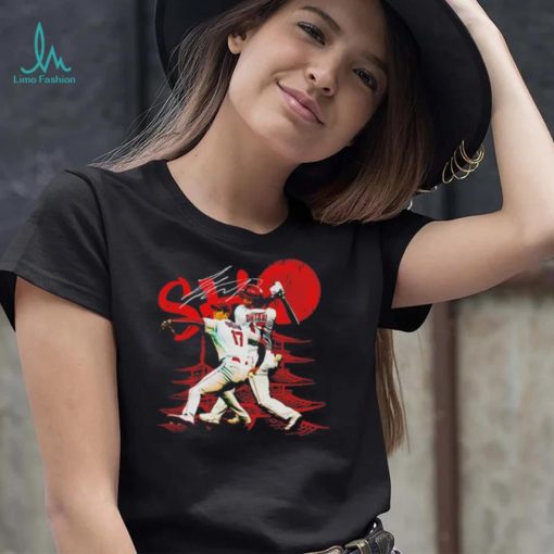 Shohei Ohtani Los Angeles Angels Sho Dual signature T shirt