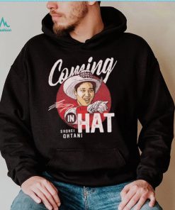 Shohei Ohtani Los Angeles Angels coming in hat signature shirt