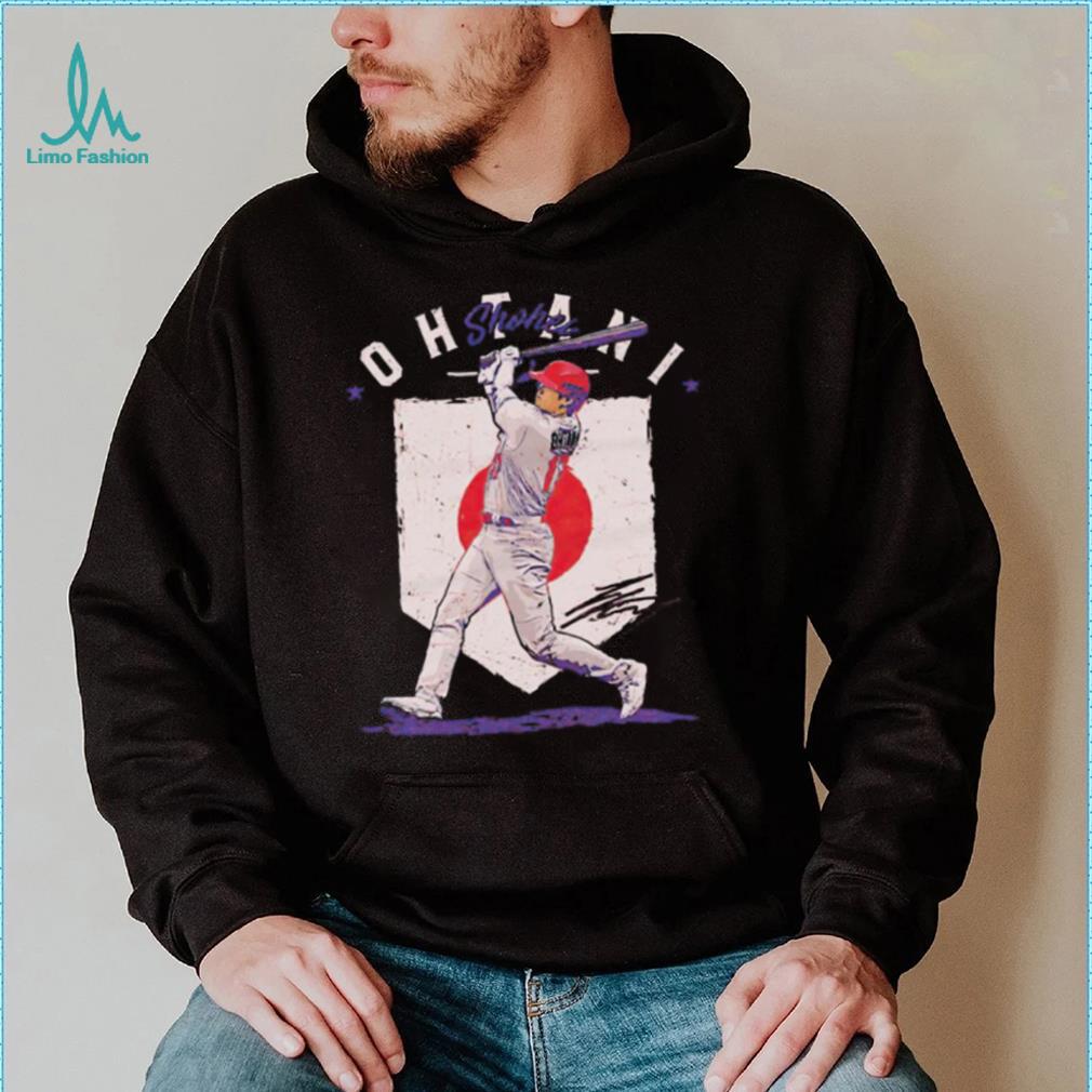 Shohei Ohtani Los Angeles Angels country flag signature shirt Shohei Ohtani Los Angeles Angels country flag signature shirt