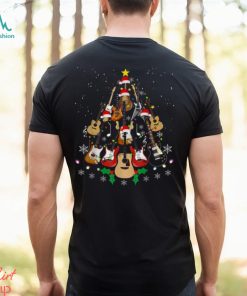 Shop Funny Christmas Guitar Player Gifts Xmas Tree T Shirts Sweatshirt