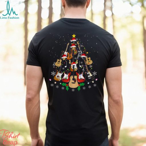 Shop Funny Christmas Guitar Player Gifts Xmas Tree T Shirts Sweatshirt