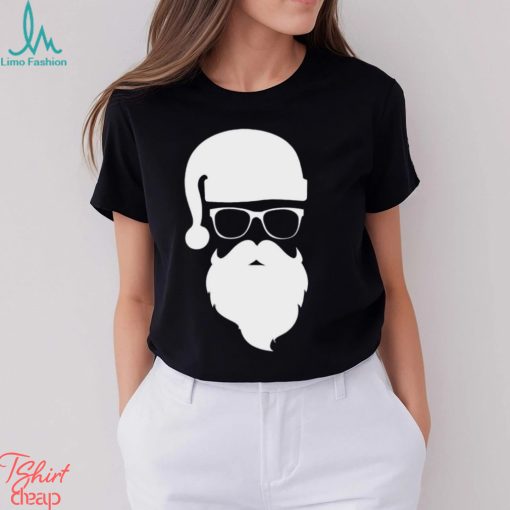 Shop4Ever Kids Hipster Santa with Glasses Christmas Graphic Child’s Youth T Shirt