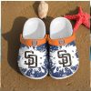 Personalized Number Orange Basketball Crocs