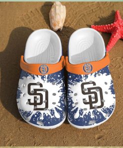 Show Team Spirit San Diego Padres Inspired Artistry Unique Clog Footwear Design