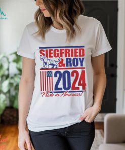 Siegfried and roy 2024 pride in America tiger America flag shirt