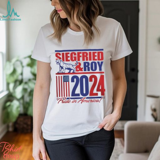 Siegfried and roy 2024 pride in America tiger America flag shirt