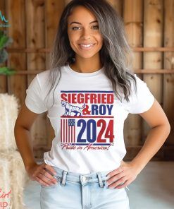 Siegfried and roy 2024 pride in America tiger America flag shirt