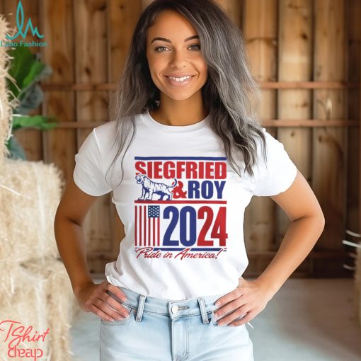 Siegfried and roy 2024 pride in America tiger America flag shirt