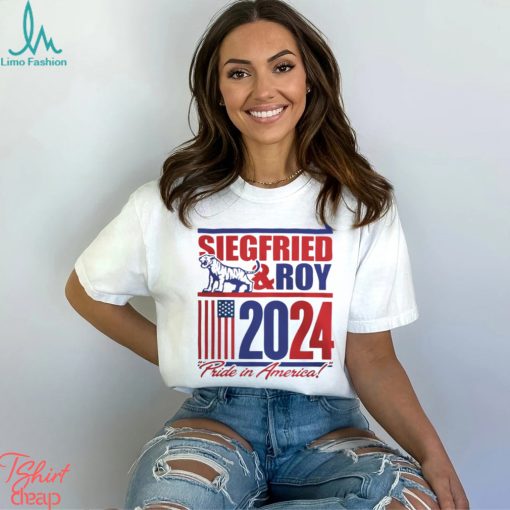 Siegfried and roy 2024 pride in America tiger America flag shirt