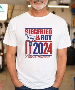 Siegfried and roy 2024 pride in America tiger America flag shirt