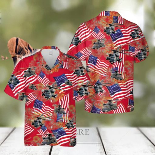 Sikorsky MH 53 Pave Low 4th July Hawaiian Shirt