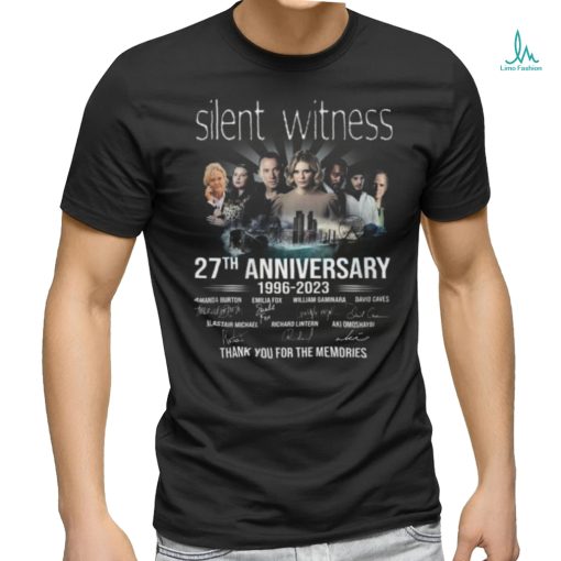 Silent Witness 27th Anniversary 1996 – 2023 Thank You For The Memories T Shirt