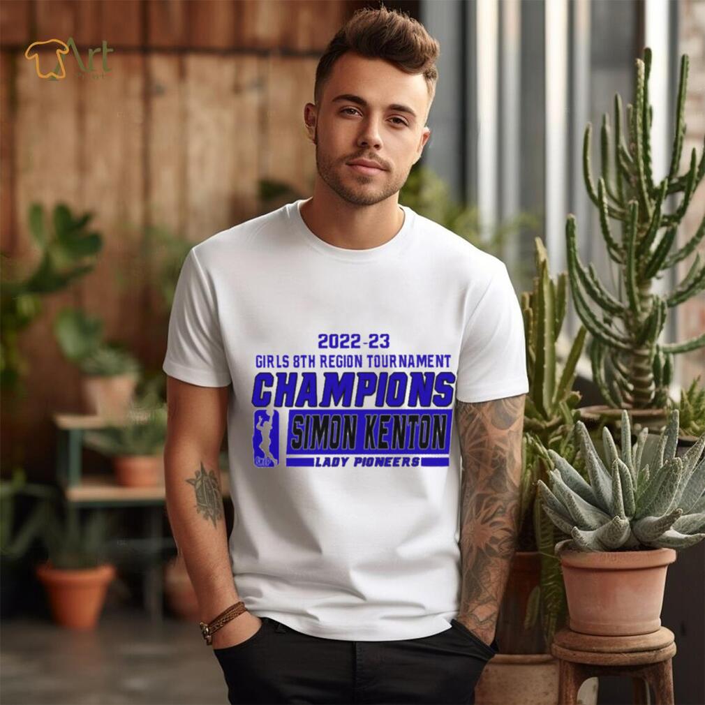 Simon Kenton Lady Pioneers 2022 23 Girls 8th Region Tournament Champions Shirt Simon Kenton Lady Pioneers 2022 23 Girls 8th Region Tournament Champions Shirt