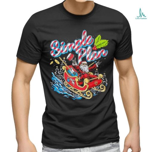 Simple plan Santa Claus sleigh shirt