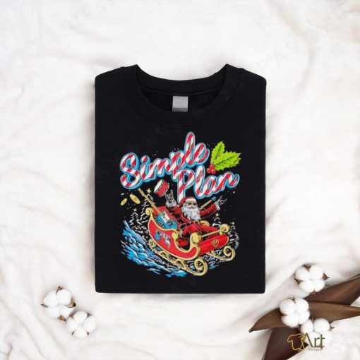 Simple plan Santa Claus sleigh shirt