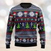 Merry Christmas Louisiana State Symbols USA Christmas Ugly Sweater 3D