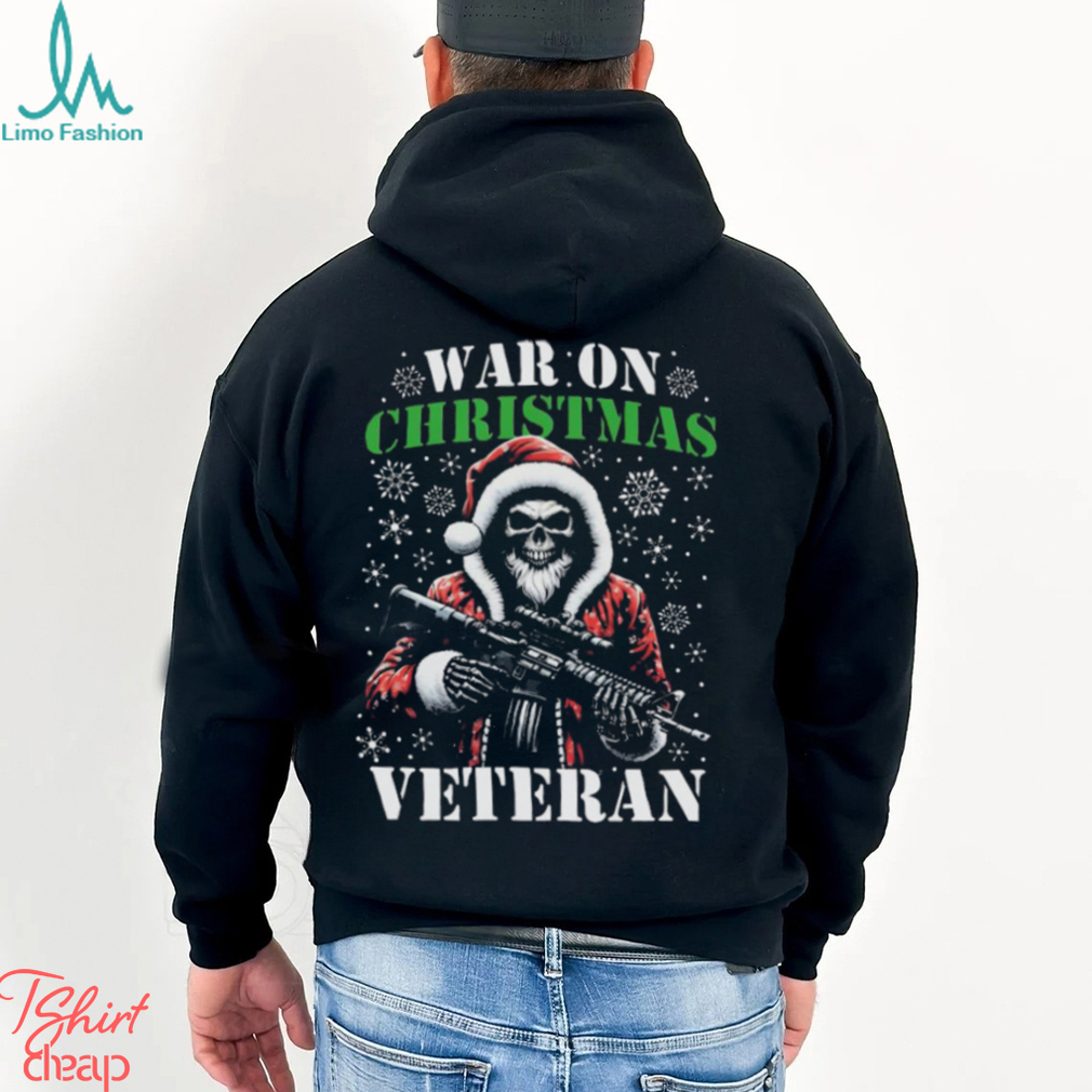 Skull Santa War On Christmas Veteran Shirt Skull Santa War On Christmas Veteran Shirt