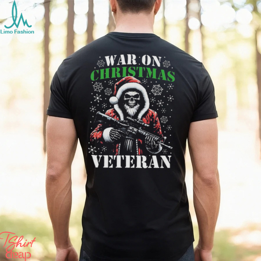 Skull Santa War On Christmas Veteran Shirt Skull Santa War On Christmas Veteran Shirt
