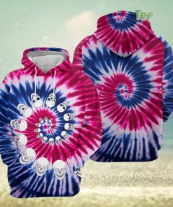 Skull Tie Dye 3D Printed Hoodie