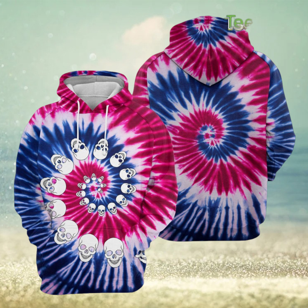 Skull Tie Dye 3D Printed Hoodie Skull Tie Dye 3D Printed Hoodie