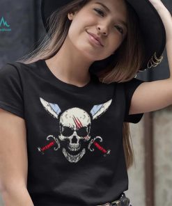 Skull pirate red hair shirt