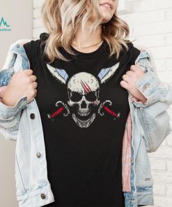 Skull pirate red hair shirt