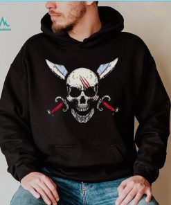 Skull pirate red hair shirt