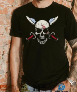 Skull pirate red hair shirt