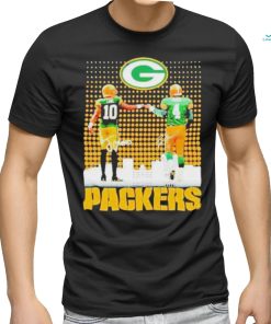 Skyline Jordan Love And Brett Favre Packers Signatures T Shirt