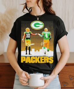 Skyline Jordan Love And Brett Favre Packers Signatures T Shirt