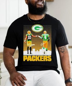 Skyline Jordan Love And Brett Favre Packers Signatures T Shirt