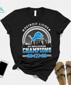 Skyline city Detroit Lions 2023 NFC North Division Champions shirt, hoodie, sweater, long sleeve and tank top Skyline city Detroit Lions 2023 NFC North Division Champions shirt