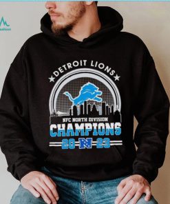 Skyline city Detroit Lions 2023 NFC North Division Champions shirt, hoodie, sweater, long sleeve and tank top Skyline city Detroit Lions 2023 NFC North Division Champions shirt