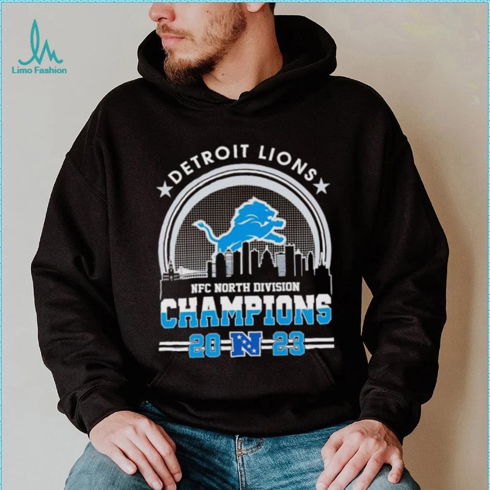 Skyline city Detroit Lions 2023 NFC North Division Champions shirt Skyline city Detroit Lions 2023 NFC North Division Champions shirt