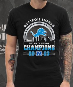 Skyline city Detroit Lions 2023 NFC North Division Champions shirt, hoodie, sweater, long sleeve and tank top Skyline city Detroit Lions 2023 NFC North Division Champions shirt