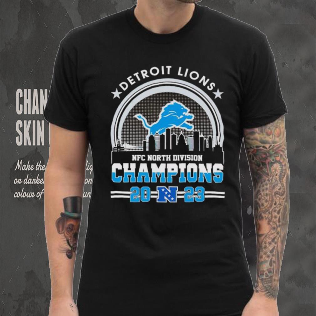 Skyline city Detroit Lions 2023 NFC North Division Champions shirt Skyline city Detroit Lions 2023 NFC North Division Champions shirt