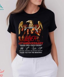 Slayer 43th Anniverasry 1981 – 2024 Thank You For The Memories T Shirt