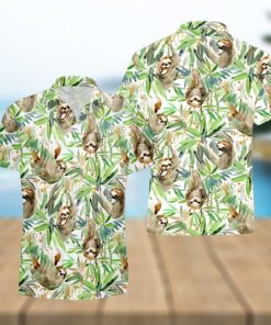 Sloth Hawaiian Shirts, Animal Lover Shirt, Sloth Lover Shirt, Animal Lover Gift, Lazy Sloth Shirts , Meditating Sloth Tee