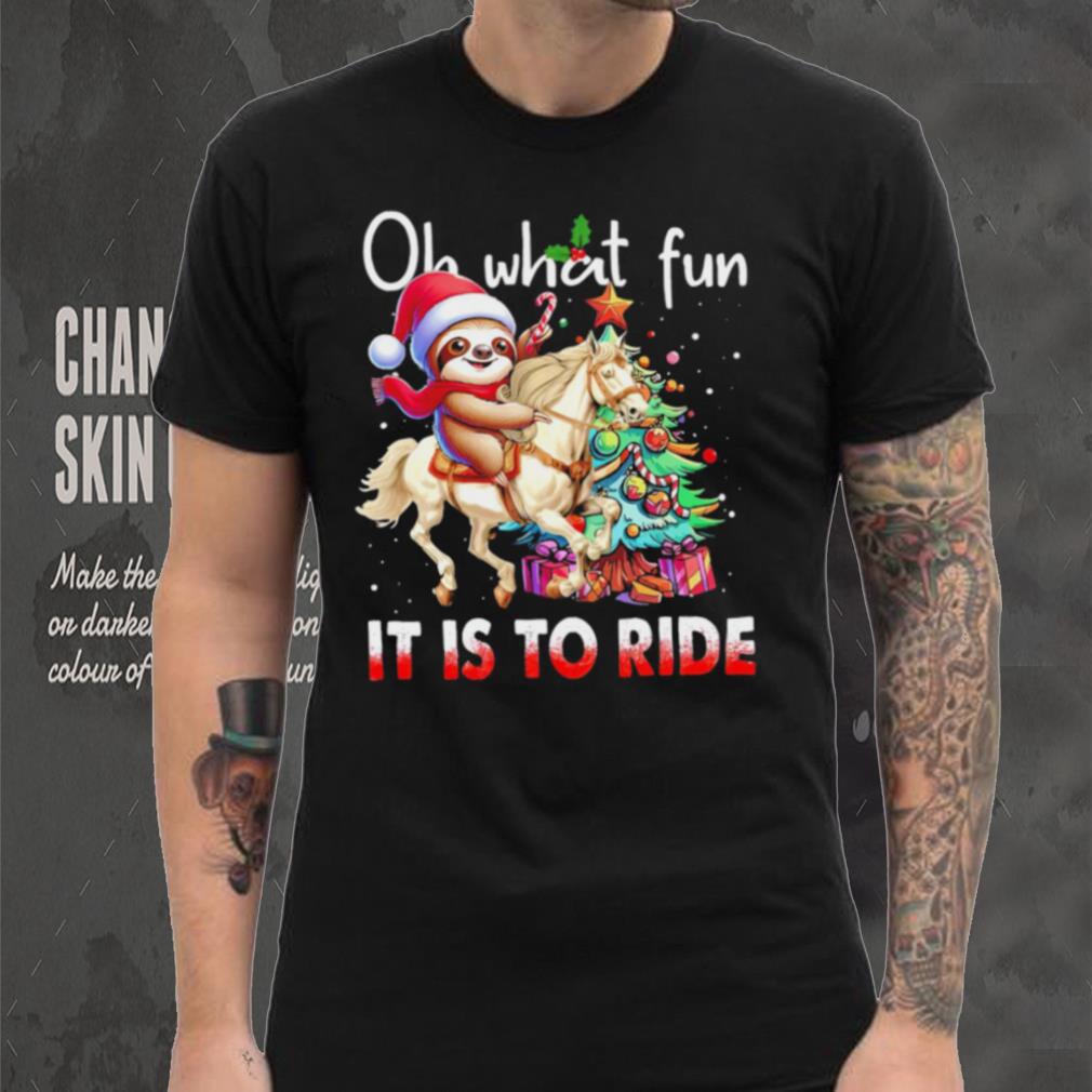 Sloth riding Unicorn oh what fun it is to ride Xmas shirt Sloth riding Unicorn oh what fun it is to ride Xmas shirt