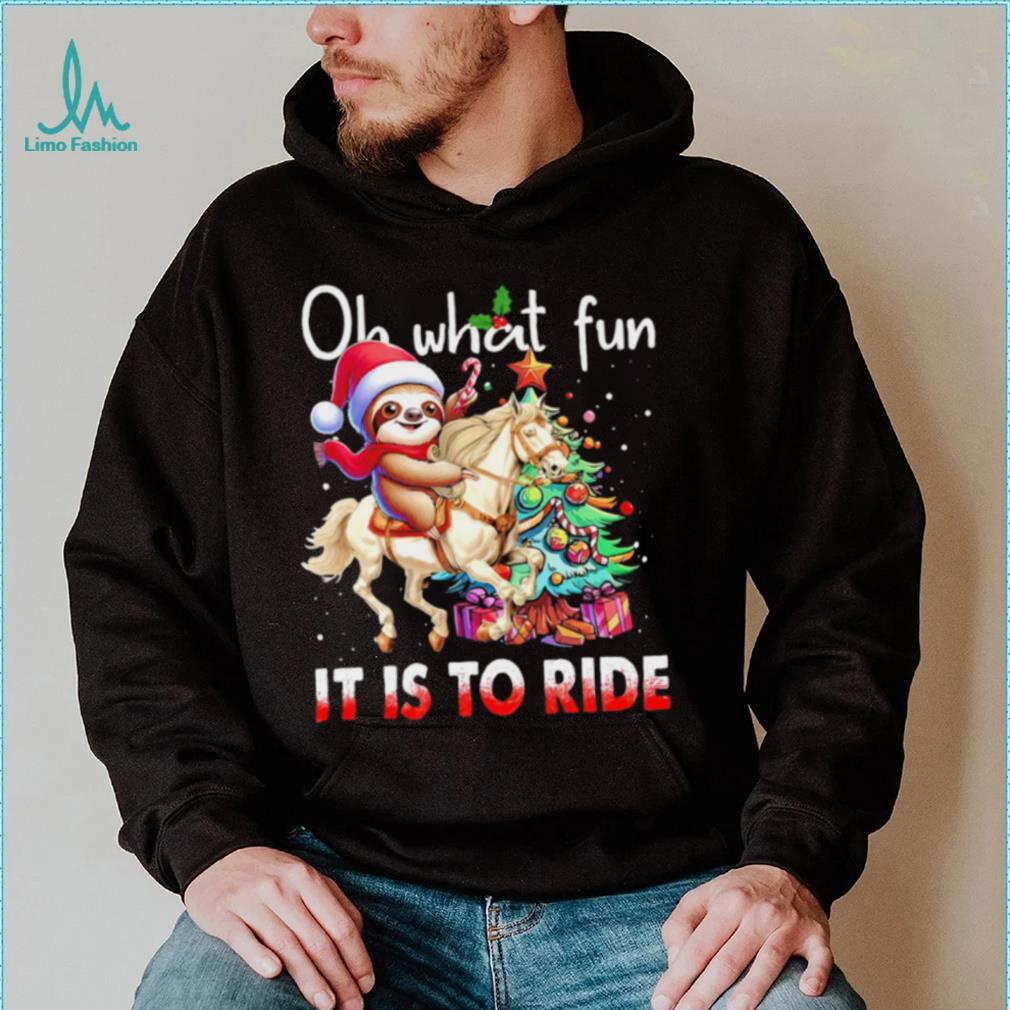 Sloth riding Unicorn oh what fun it is to ride Xmas shirt Sloth riding Unicorn oh what fun it is to ride Xmas shirt