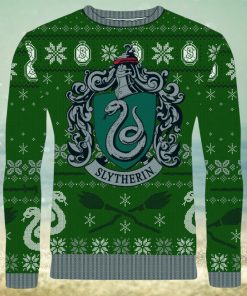 Slytherin Sleigh Bells Ugly Christmas Sweater