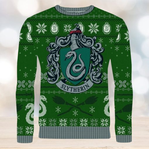 Slytherin Sleigh Bells Ugly Christmas Sweater