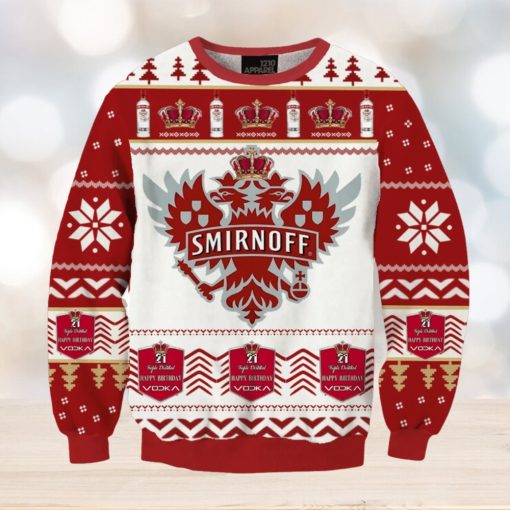 Smirnoff Vodka 3D Printed Christmas Sweater