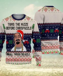 Snoop Dogg Twas The Nizzle Before Chrismizzle Ugly Christmas Sweater