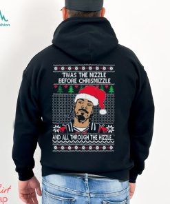 Snoop dog fo shizzle dizzle essential twas the nizzle before ugly Christmas sweater shirt