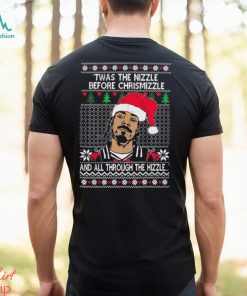 Snoop dog fo shizzle dizzle essential twas the nizzle before ugly Christmas sweater shirt, hoodie, sweater, long sleeve and tank top Snoop dog fo shizzle dizzle essential twas the nizzle before ugly Christmas sweater shirt