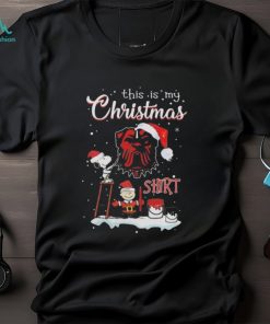 Snoopy And Charlie Brown NFL Cleveland Browns This Is My Christmas Shirt