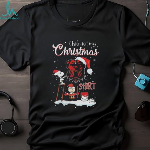 Snoopy And Charlie Brown NFL Cleveland Browns This Is My Christmas Shirt